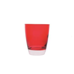Set di 6 bicchieri da vino rosso Excelsa Happy Color 8x8x9,5 cm, colore rosso - Product Image 1