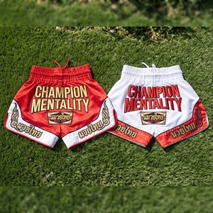 Shorts de Muay Thai en polyester, vente en gros, sublimation personnalisée, entraînement de kickboxing, MMA, vêtements de combat, shorts de Muay Thai, boxe - Product Image 2