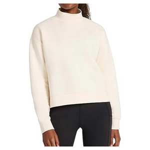 Suéter de Cuello Alto Personalizable para Mujer, Estilo Urbano, 100% Algodón, Forro Polar, Ecológico, Ligero y Transpirable, Venta al Por Mayor - Product Image 3