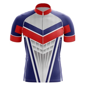 Tenue de cyclisme sur mesure de qualité professionnelle, coupe classique, tissu extensible respirant, vêtements à manches courtes, kit de cyclisme OEM - Product Image 3