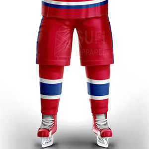 Conjunto de Uniforme de Hockey sobre Hielo de Primera Calidad con Logotipo de Diseño Personalizado, Jersey y Pantalones Transpirables de Poliéster Ecológico para Hombre - Product Image 5