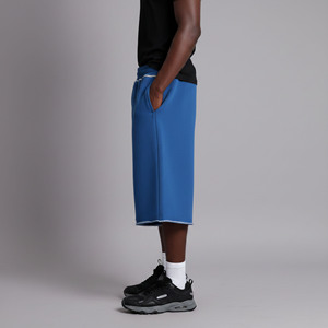 Nouveaux shorts de sport classiques pour hommes, style urbain, taille élastique, en molleton de coton respirant et écologique - Product Image 6