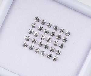 OM GEMS Diamante Natural Suelto de 2.0 MM, Corte Brillante de Color Claro, Certificado para Joyería - Product Image 4