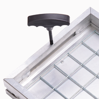 Grille d'aération en aluminium robuste à alvéoles - Grille de retour d'air réglable pour système CVC commercial