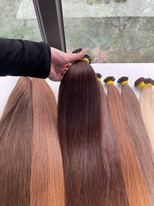 Extensions de cheveux vierges vietnamiennes à la kératine pré-collées, pointe plate, nano-anneaux, couleur teinte, fournisseur en gros, donneur unique - Product Image 5