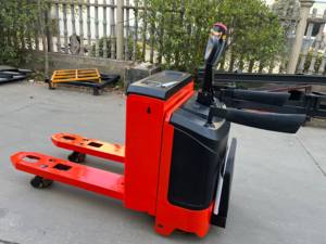 2 Ton Stand-On elektrikli palet forklifti kamyon kurşun-asit akülü depolar için - Product Image 5