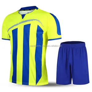 Ensemble de maillots de football personnalisables, écologiques, à séchage rapide, respirants, avec logo d'équipe, nom et service OEM disponible - Product Image 2