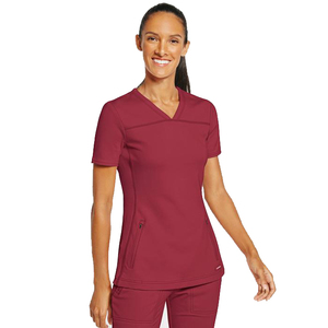 ชุดยูนิฟอร์มแฟชั่นสำหรับผู้หญิง ทรงสลิมฟิต ผ้าคอตตอนผสมโพลีเอสเตอร์เนื้อนุ่ม ใส่สบาย เหมาะสำหรับบุคลากรทางการแพทย์ ไซส์ผู้ใหญ่ - Product Image 4