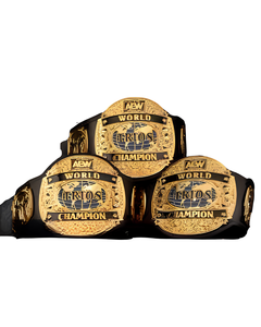 Réplique de la ceinture du championnat du monde AEW, taille adulte, titre de lutte avec plaques en laiton de 2 mm - Product Image 2