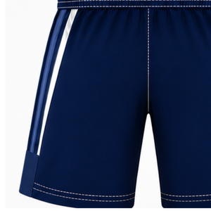 Navy Blue <b>White</b> Rugby <b>Shorts</b> Team Uniform Breathable Lightweight Custom Training Sportswear Athletic Performance <b>Shorts</b> - Product Image 4