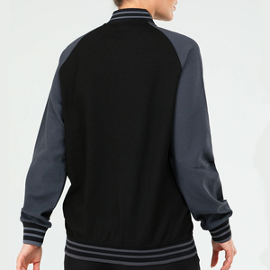 เสื้อแจ็คเก็ตเบสบอล ผ้าขนสัตว์ แบบ Letterman ดีไซน์ปรับแต่งได้ สินค้ามาใหม่ สีดำ ผู้หญิง ไซส์ใหญ่ สำหรับฤดูหนาว พิมพ์ลาย คอตั้ง แบบ Varsity - Product Image 6