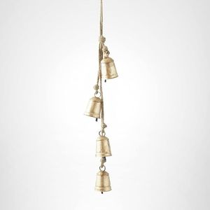 Ensemble de clochettes en métal au design moderne, 3 harmonies, pour arbre de Noël, écologique, fait main, haute qualité, décoration rustique pour la maison, personnalisable - Product Image 1
