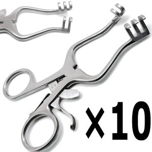 10 Piezas de Retractores Quirúrgicos Weitlaner de 4.5 Pulgadas, con Punta Roma, 3x2 Puntas, Instrumentos Veterinarios - Product Image 2