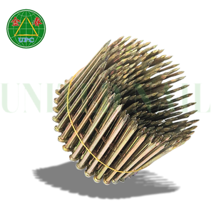 Vente en gros de clous en spirale galvanisés à 15 degrés, 4500 pièces, 3" x 0.120, pour la fabrication de palettes, fournisseur OEM, plaqué zinc jaune-chromate - Product Image 5