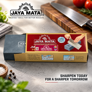 JAYA MATA JM212 # Pierre à aiguiser grain 700 en carbure de silicium, aiguiseur manuel pour couteaux de cuisine, hachettes et outils - Product Image 3