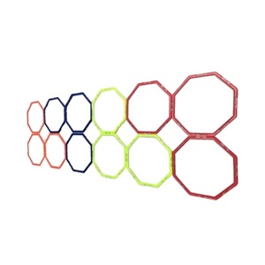 Escalera de látex octogonal para deportes y agilidad, 6 pulgadas, multicolor, para entrenamiento, fabricante de la India - Product Image 1