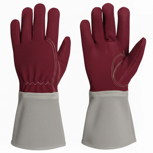Gants en cuir de vachette pleine fleur de qualité supérieure ODM pour le jardinage, l'aménagement paysager, avec manchette de sécurité, pour la cheminée, le camping et les activités de plein air - Product Image 5