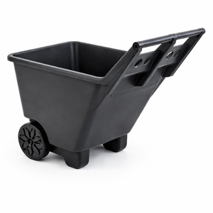 Garden <b>Cart</b> Trolley Yard <b>Cart</b> 4.5 Cu Ft Heavy Duty Poly Dump <b>Cart</b> Rust-Proof Utility <b>Cart</b> for Hauling Leaves Soil Tool ODGADD003 - Product Image 5