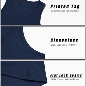Débardeur de Performance Homme Séchage Rapide Sans Manches Entraînement Gym Fitness Course Athlétique Sportswear Vierge Personnalisable Fabricant 100% - Product Image 5