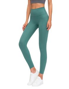 Leggings de sport écologiques à taille haute avec cordon de serrage personnalisé et vêtements de sport pour femmes, tenue de fitness, vêtements de yoga - Product Image 3