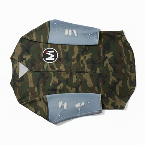 Maillot de baseball de haute qualité USA Europe Tendance Streetwear Hip Hop Mode T-shirt de baseball vierge OEM Faible MOQ Usine - Product Image 5