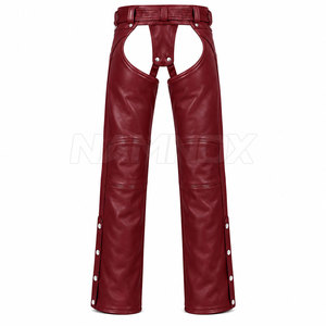 Chaps en cuir de qualité supérieure, couleur unie, pour usage extérieur, chaps en cuir pour hommes, chaps en cuir les plus vendus - Product Image 2