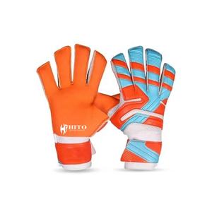 Gants de gardien de but de football professionnels, paume avant en latex, dos en silicone imprimé, enveloppe du pouce, coupe enroulée négative, logo personnalisé - Product Image 5