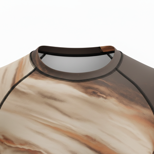 โรงงานผลิตเสื้อรัดกล้ามแบบขายส่ง รับผลิตเสื้อแบบ OEM แบรนด์ส่วนตัว เสื้อซับลิเมชั่นแบบรัดรูป สำหรับกีฬา MMA BJJ ฝึกซ้อม ชุดกีฬาผู้ชาย - Product Image 3