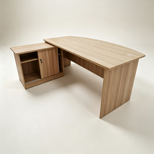 Bureau de direction moderne et durable avec mobilier de bureau autoportant en aggloméré, design contemporain, usage commercial - Product Image 2