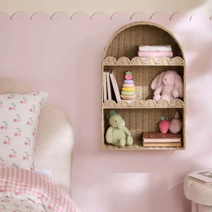 Adornos de Pared con Elegante Diseño Arqueado, Estante de Almacenamiento Decorativo, Organizador Ecológico Hecho a Mano Estilo Boho para Sala de Estar y Dormitorio - Product Image 6