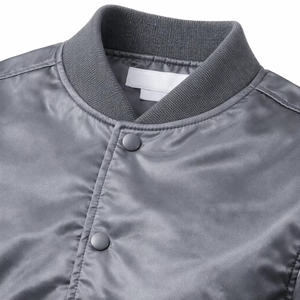 Latest Style Adult Size Satin <b>Jacket</b> Hot Sale Men Satin Winter <b>Jacket</b> <b>Grey</b> Breathable Comfortable Men's Satin <b>Jacket</b> - Product Image 4