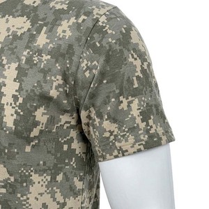 เสื้อยืดผู้ชายผ้าคอตตอนแบบลำลองผ้า100% ระบายอากาศได้ดีแห้งเร็วลายพราง - Product Image 5