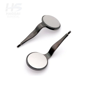 Juego de Espejos Quirúrgicos Dentales Manuales de Doble Cara con Recubrimiento de Rodio, 6 Piezas, Acero Inoxidable de Alta Precisión - Product Image 1
