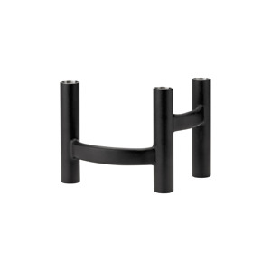 Candélabre nordique en métal noir à 3 bras, style moderne et minimaliste, porte-bougie conique en fer pour centre de table de mariage, décoration de table de luxe pour la maison - Product Image 2