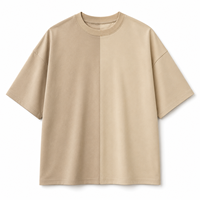 T-shirt en coton vert à manches courtes et col rond, coupe ample, décontracté, couleur unie, tricot jersey avec imprimé étoile
