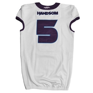 2024 haute qualité personnalisé imprimé maillot de Football américain respirant séchage rapide antibactérien sergé usine en gros pour adultes - Product Image 5