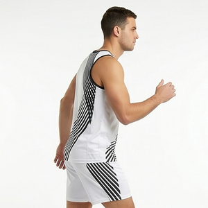 Custom Sublimation Printed Men Netball Jersey Sleeveless Tops Men’s Netball Jersey Football V-Neck Training Shirt - Product Image 4