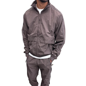 Lightweight Eco-Friendly Waterproof Breathable Front Logo <b>Gym</b> <b>Jacket</b> Wholesale Windbreaker for Casual Outdoor Sportswear - Product Image 1