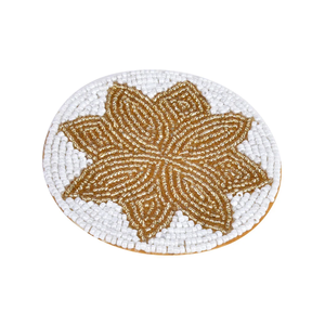Sous-verres perlés décoratifs pour table, sous-verres perlés avec motifs pastèque, mangue, fraise et kiwi - Product Image 5