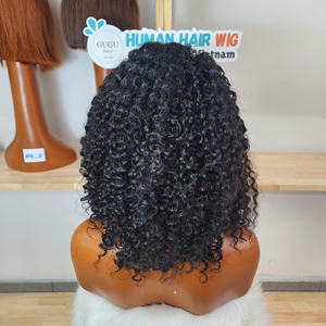 Perruque de cheveux vierges vietnamiens Super Double Drawn, bouclée birmane, couleur naturelle, avec closure en dentelle HD 5x5, qualité supérieure - Product Image 4