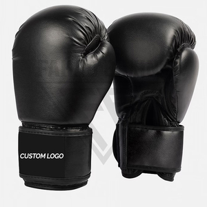 Guantes de Boxeo Personalizados de Color Negro, Duraderos, de Primera Calidad, para Entrenamiento de Muay Thai, Kickboxing, Protección en Combate - Product Image 4