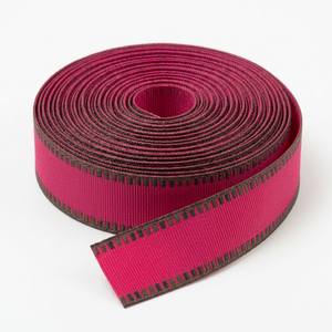 Ruban gros-grain plissé orange et vert de 25 mm pour nœuds de sapin de Noël, emballage cadeau, décoration d'événements et artisanat – Fournisseur d'usine - Product Image 3