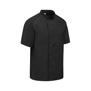 Veste de Chef Unisexe à Manches Courtes Premium MANGOES FASHION, Personnalisable, Impression Sérigraphique, Durable, Uniforme pour Cuisine, Restaurant, Bar - Product Image 1
