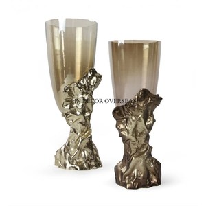 Support de bougie en laiton finition antique de qualité supérieure, motif lotus, pour décoration intérieure, durable, à prix avantageux - Product Image 6