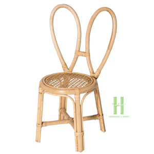 Sillas modernas de ratán conejito para niños, hermosas sillas de mimbre para niños pequeños para sala de estar, dormitorio, diseño y paquete personalizados - Product Image 2