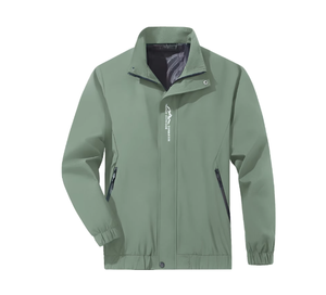 Mens Lightweight Canvas Bomber <b>Jacket</b> Spring <b>Waterproof</b> Full Zip Custom Logo Casual Running Windbreaker Coat OEM Supplier - Product Image 5