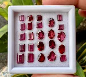 Piedras sueltas de granate rodolita natural, color rosa y morado, para la fabricación de joyas, anillos, colgantes, pendientes, alta calidad - Product Image 4