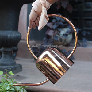 Bote de agua de cobre de gran capacidad para servir agua en interiores y exteriores con beneficios para la salud y diseño antiguo atemporal - Product Image 3