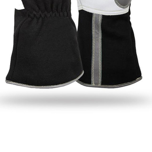 Gants de soudage TIG MIG en cuir de vachette pleine fleur, résistants à la chaleur, pour travaux industriels, gants de sécurité professionnels pour soudeurs - Product Image 3