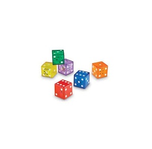 Dés de jeu en résine D6 colorés sur mesure, perles à trou, mélange de couleurs, transparents, faits à la main, peints à la main, motif alphabet, style vintage - Product Image 2